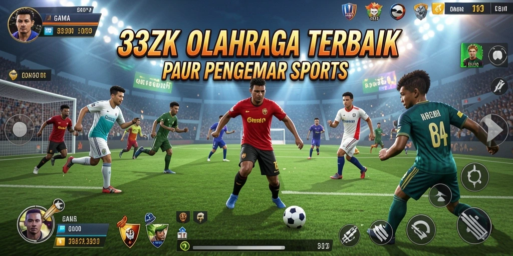 Screenshot gameplay seru dari 33ZK menunjukkan aksi atletik yang menegangkan.