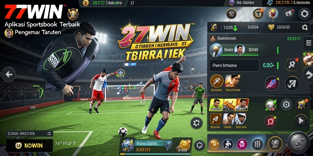 Gameplay menarik dari aplikasi Sportsbook 77WIN di layar ponsel.