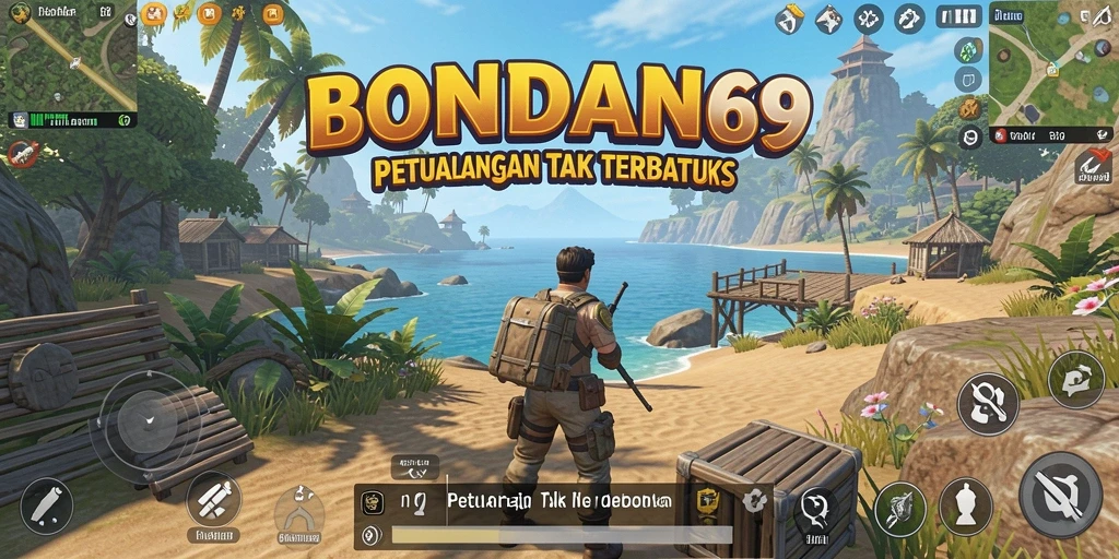 Tangkapan layar gameplay BONDAN69 menunjukkan kebebasan eksplorasi di dunia terbuka.