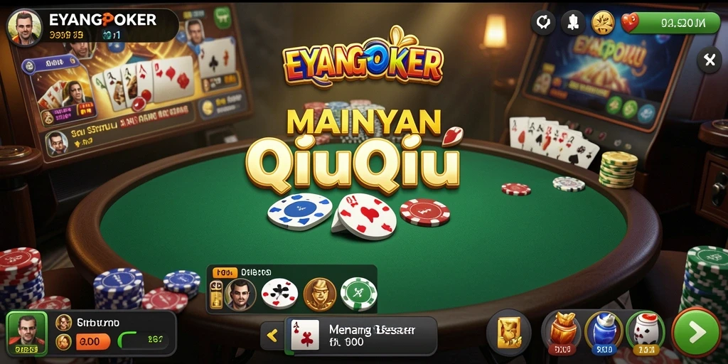 Tampilan menarik saat bermain QiuQiu di EYANGPOKER.