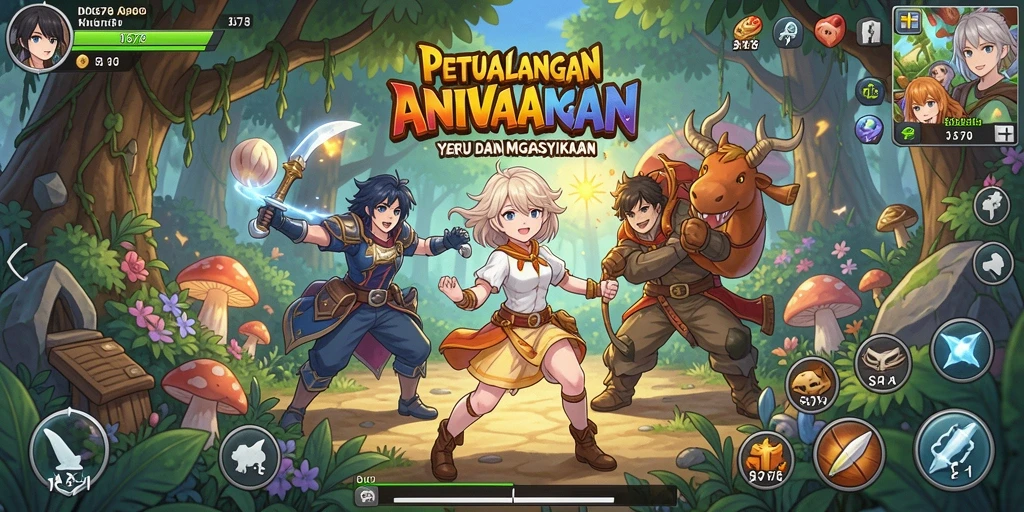 Gameplay seru dan karakter anime favorit dalam ID678.