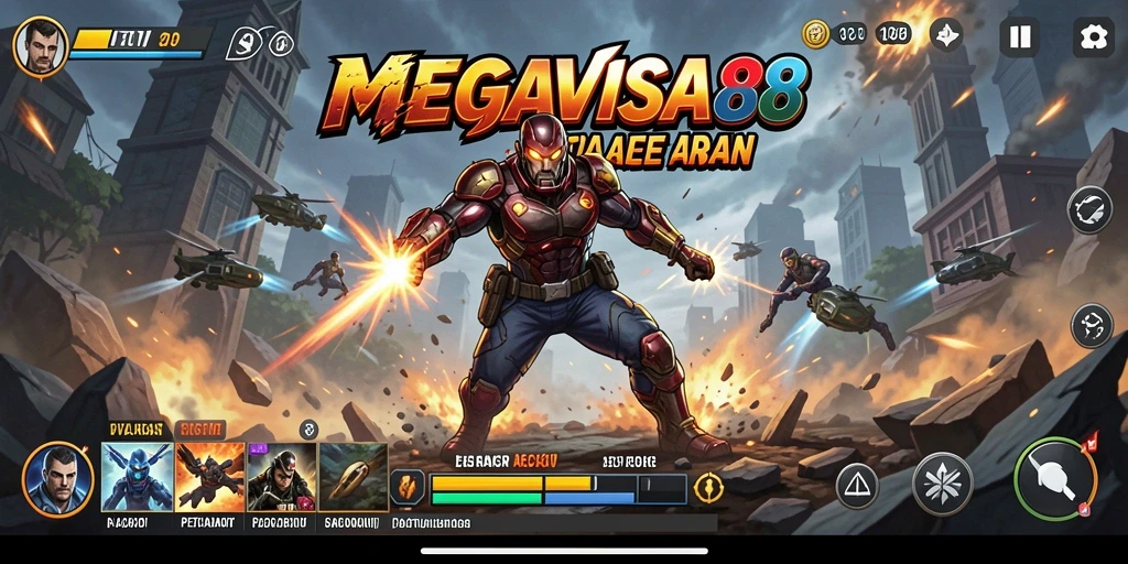 Tampilan menarik dari gameplay seru di MEGAVISA88.
