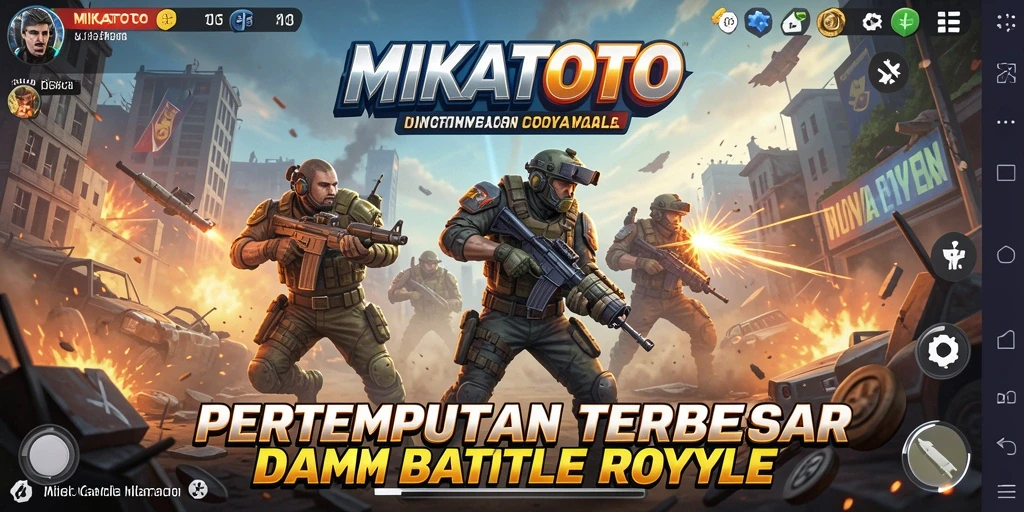 Screenshot MIKATOTO menampilkan aksinya dalam pertarungan Battle Royale.