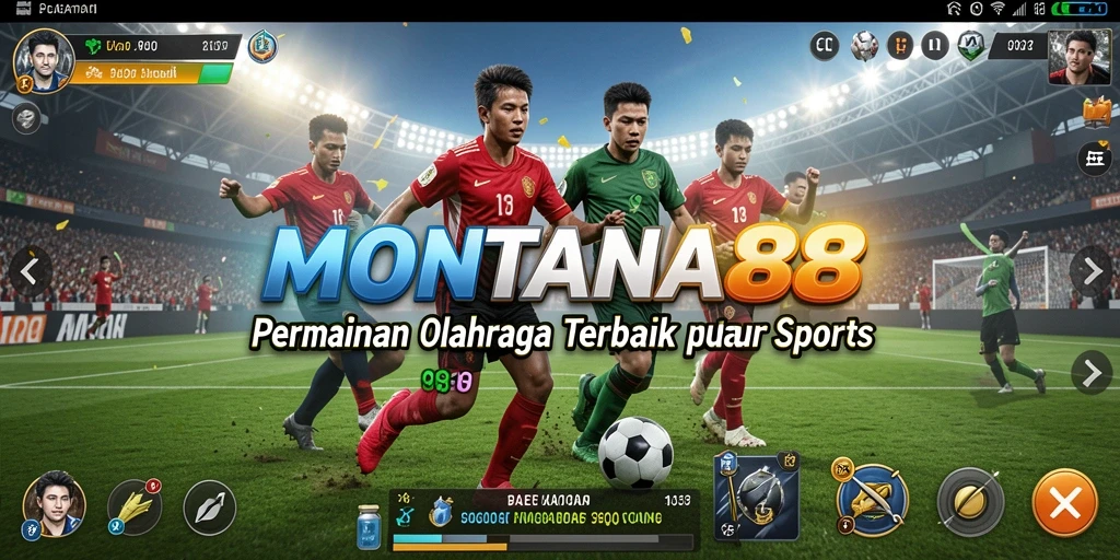 Tampilan gameplay MONTANA88 yang seru dalam setiap pertandingan olahraga.