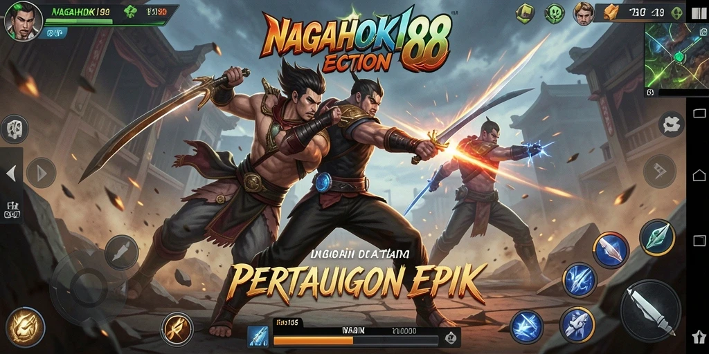Tampilan gameplay seru NAGAHOKI88 dalam aksi penuh adrenalin.