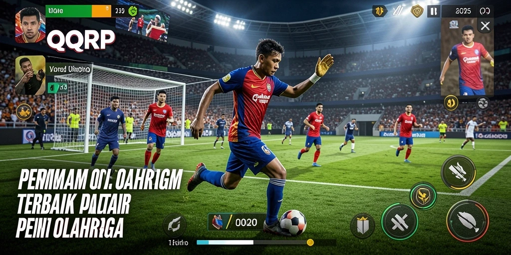 Screenshot utama QQRP menampilkan gameplay seru olahraga yang mengasyikkan.