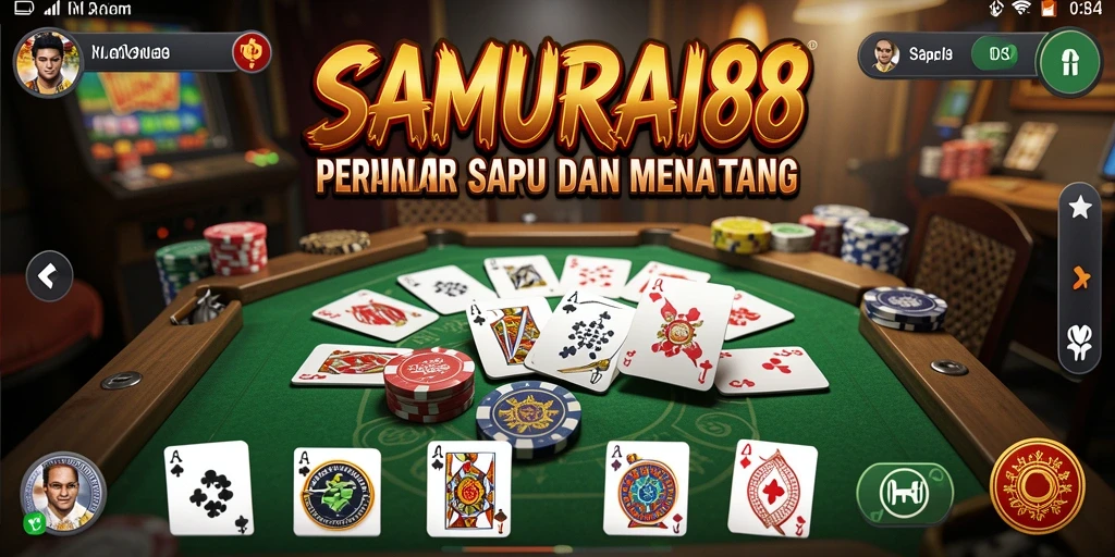 Tampilan gameplay SAMURAI88 yang menarik dan seru saat bermain Gaple.