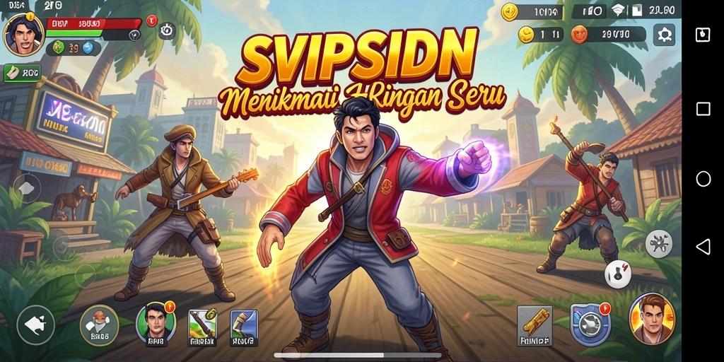 Tampilan gameplay menarik dari SVIPSIDN yang penuh warna.