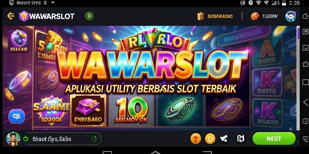 Tampilan gameplay menarik dari WAWARSLOT saat bermain slot.